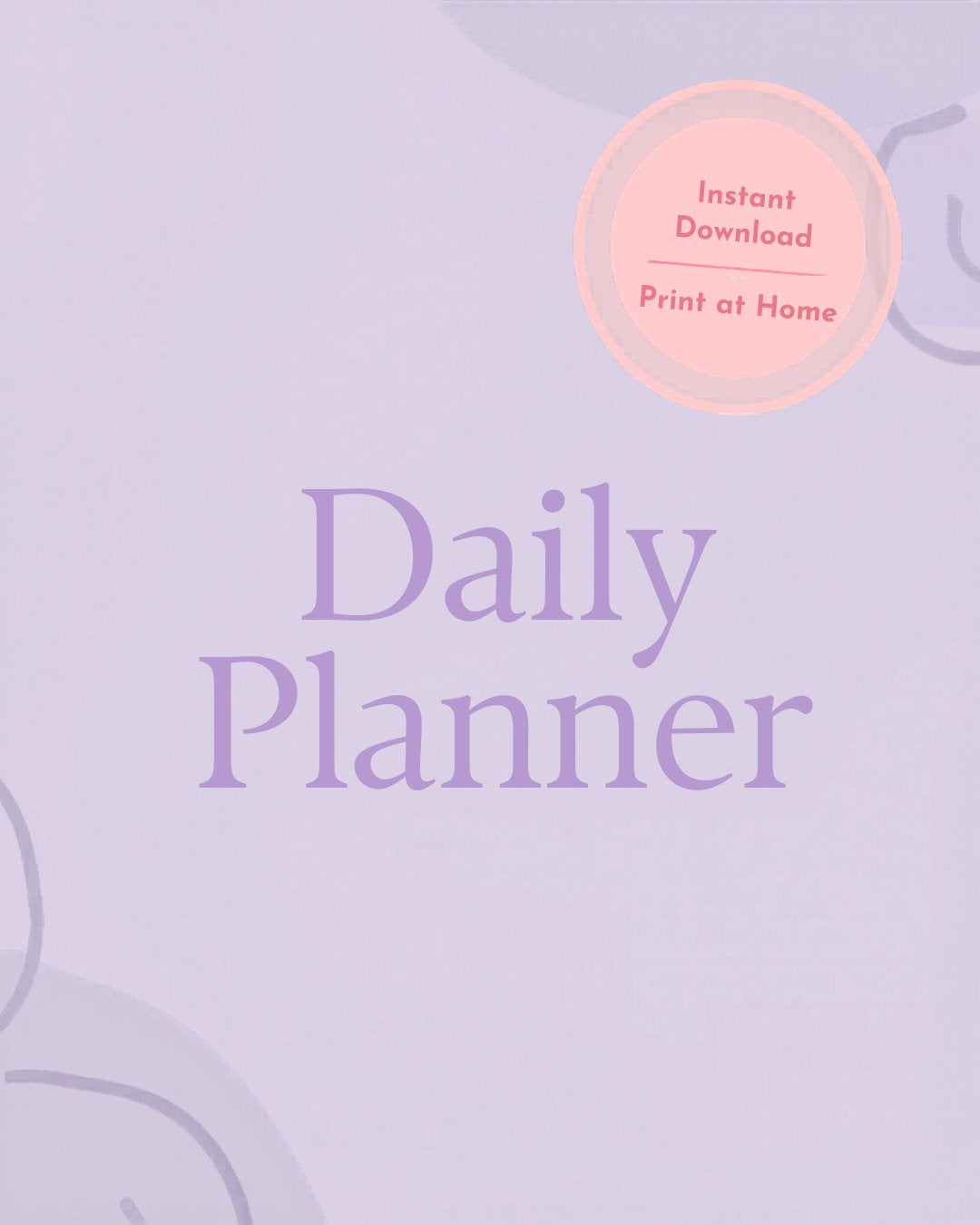 Pastel Grid Daily Planner