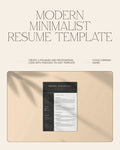 Modern Minimalist Resume Style 2