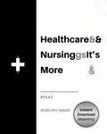 Healthcare Nursing Black Style 2