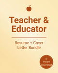 Teacher Educator Resume Bundle