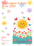 Summer Kids Activity Book 2026 Floral Cover Printable PDF
